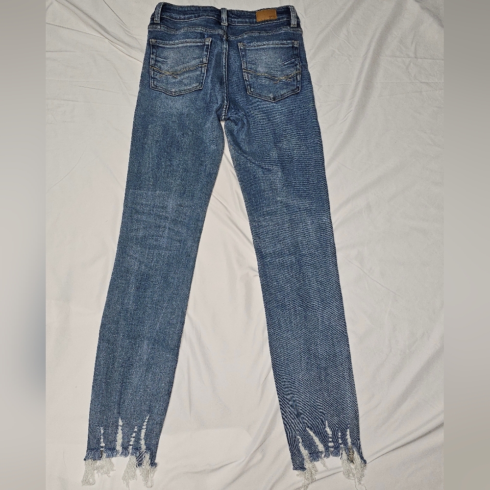BKE Distressed Blue Skinny Jeans - Picture 2 of 3